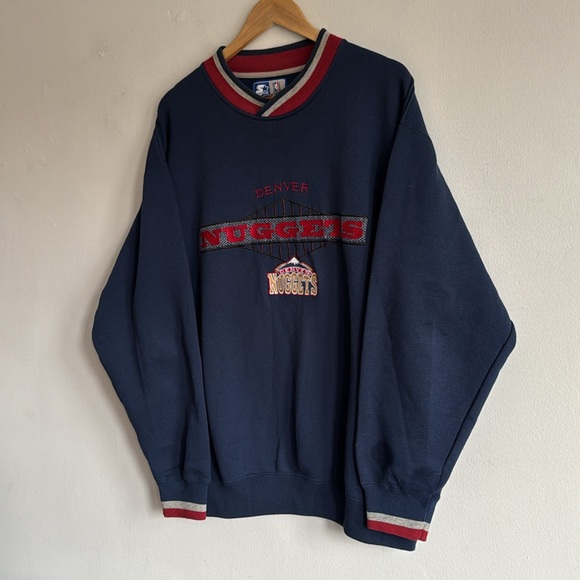 Vintage Denver Nuggets Crewneck / Large / 90s / STARTER / NBA - Picture 2 of 8